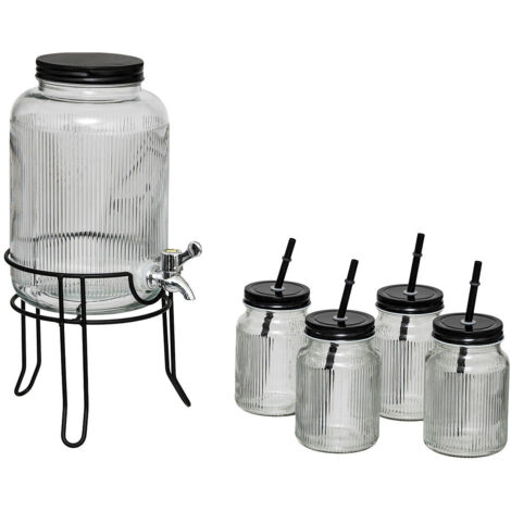 Secret-de-gourmet Distributeur de Boisson Transparent 4L