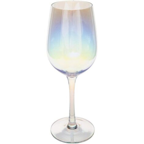 Secret De Gourmet - Lot De 6 Verres À Vin Irisé 38 Cl Collection Fantasy