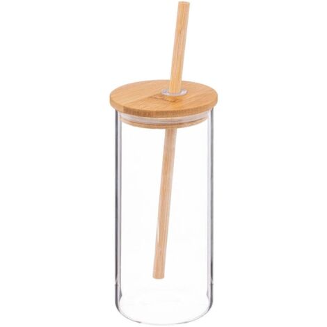 Secret de Gourmet Tasse palm 40cl en verre et bambou