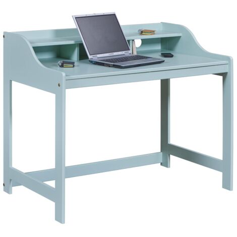 Secrétaire 110x68,4x90,6 cm en pin massif vert d'eau - GREEDY
