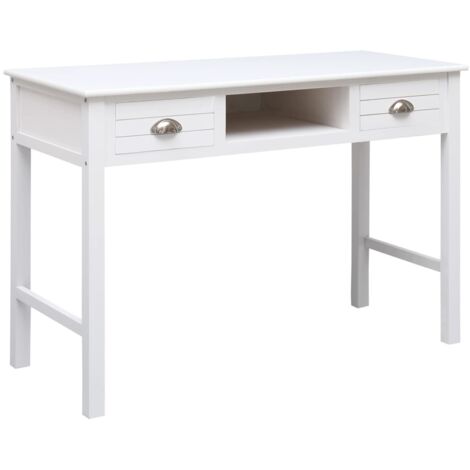 Secretario 110x45x76 cm de madera blanca