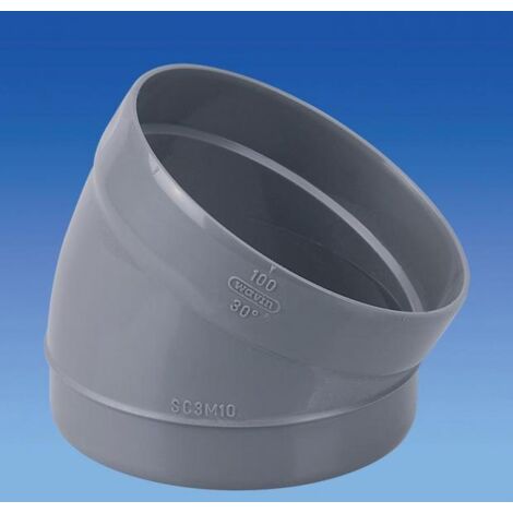 Secteur coude PVC Mâle Femelle 30° D100 - WAVIN - 3025721