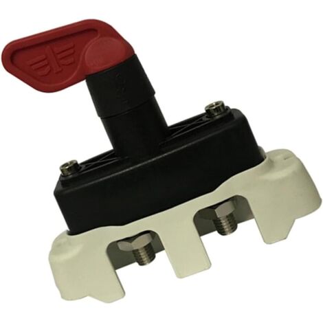 Sectionneur De Batterie 1 Bouton Noir Isolateur De Batterie Coupe-circuit Anti-fuite Voiture Bateau Camping-car Moto Usage Solide Saisonnière