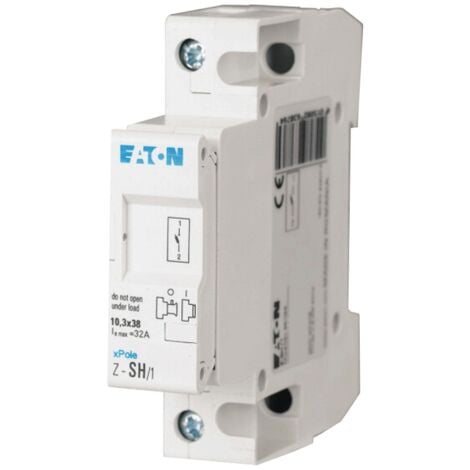 Sectionneur porte-fusible Eaton 1P 32A 10.3X38 263876