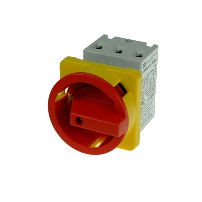 Inter-sectionneur rotatif 3P 25A - Montage panneau - plastron 64x64 - cadenassable IMO