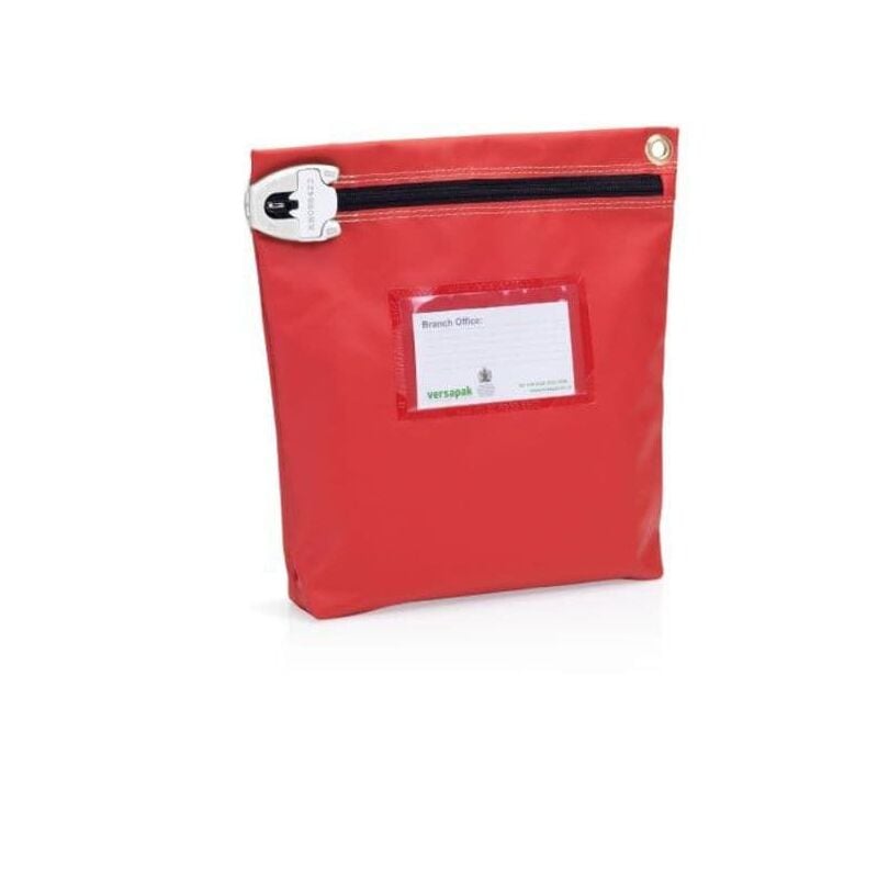 Secue Cash Bag Medium 267 x 267 x 50mm Red - Red - Versapak