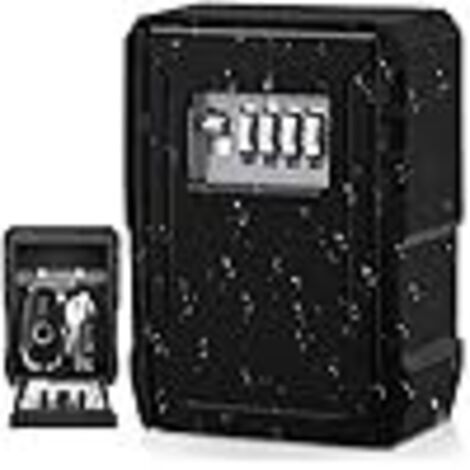 Secure Outdoor Waterproof Key Box, Large Wall-Mounted Key Box for Keys, Cards, House, Schools, Offices, Garages