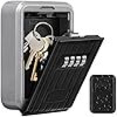 Secure Wall-Mounted Key Box with 4-Digit Combination Lock, Extra Large Outdoor Key Safe, XL Size Key Box with Combination Lock