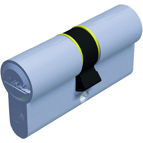Securemme CILINDRO CROMO SATINATO K2 5 chiavi  mm. 80 (40+40)