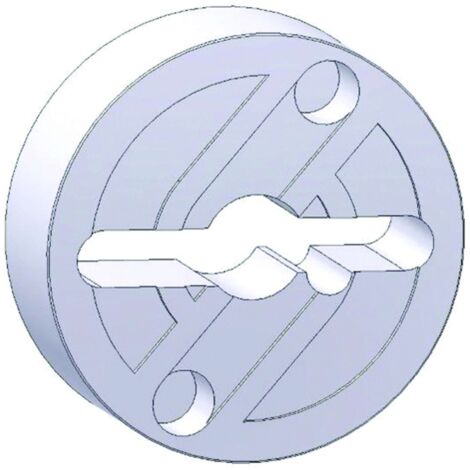 Securemme GUIDACHIAVE PER SERRATURE SERRANDE zincato mm 8,5 h
