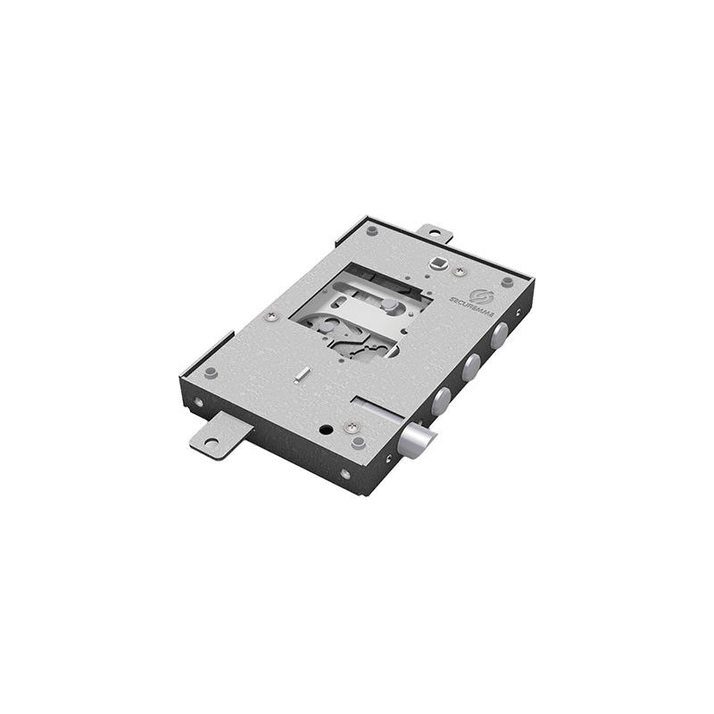Image of Securemme - serratura metallo applicare nuda 2500 • s/cuore M4 tripl+scr ip.mm 37 e.mm 63 dx