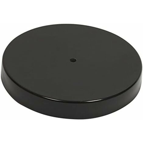 SECURIT - Base per Colonna Posacenere - Per Bar, Ristoranti, Pub, Negozi - Acciaio Inox Rivestito - Colore Nero