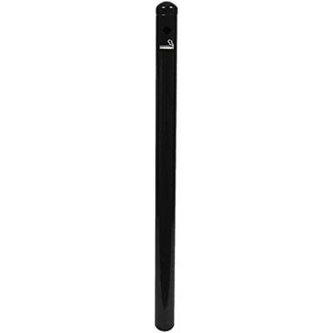 SECURIT - Colonna Posacenere - Per Bar, Ristoranti, Pub, Negozi - Acciaio Inox Rivestito - Colore Nero - 100 cm