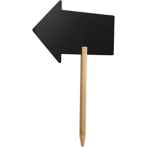 SECURIT - Lavagna A Forma Di Freccia Con Punta Di Legno E 1 Pennarello A Gesso Liquido Bianco - Per Caffè, Ristoranti, Bar, Negozi - 49,2x67 cm
