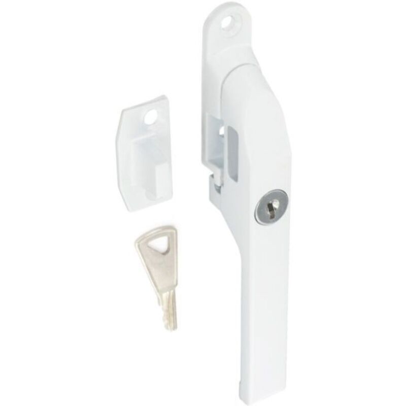 S1073 Locking Casement Fastener White 125mm Pack Of 1 - Securit