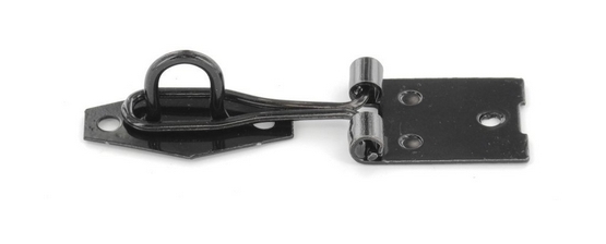 Securit Wire Hasp Staple Black 75mm Padlocks Hasps S1454 for sale online 