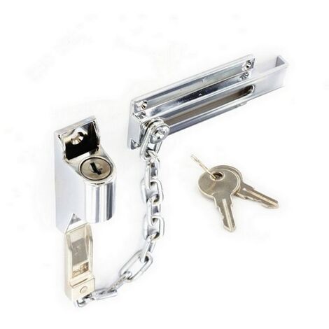 Securit S1633 Locking Door Chain Chrome 110mm