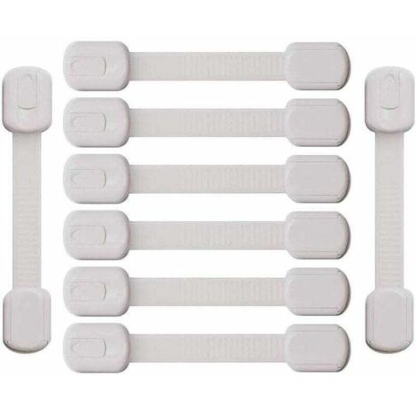 Securite Fenetre Enfant, Bloque Placard Bb, 8pcs Bloc Tiroir Securite Bebe, Bloque-Placards et Loquets, Securite Enfant, Protection Porte Bb pour Tiroir, Porte, Rfrigrateur