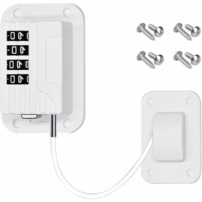 Securite Fenetre Enfant, File Cabinet Fenêtre Réfrigérateur avec Mot de Passe Accueil Restredictor Security Protection Tiroirs Baby Safety Lock avec