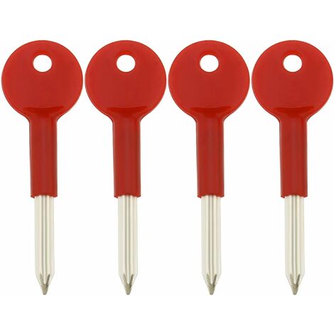 Security Bracket Bolt Keys for Door Window Locks Replacement Star Key 8cm Length Zinc Alloy Door Window Hardware