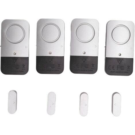 Security Door Alarm, 120DB Window Door Alarm 4 Sets for Hotel