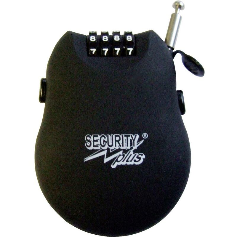 Image of Security Plus - RB76-2 Lucchetto a cavo Nero Lucchetto a codice