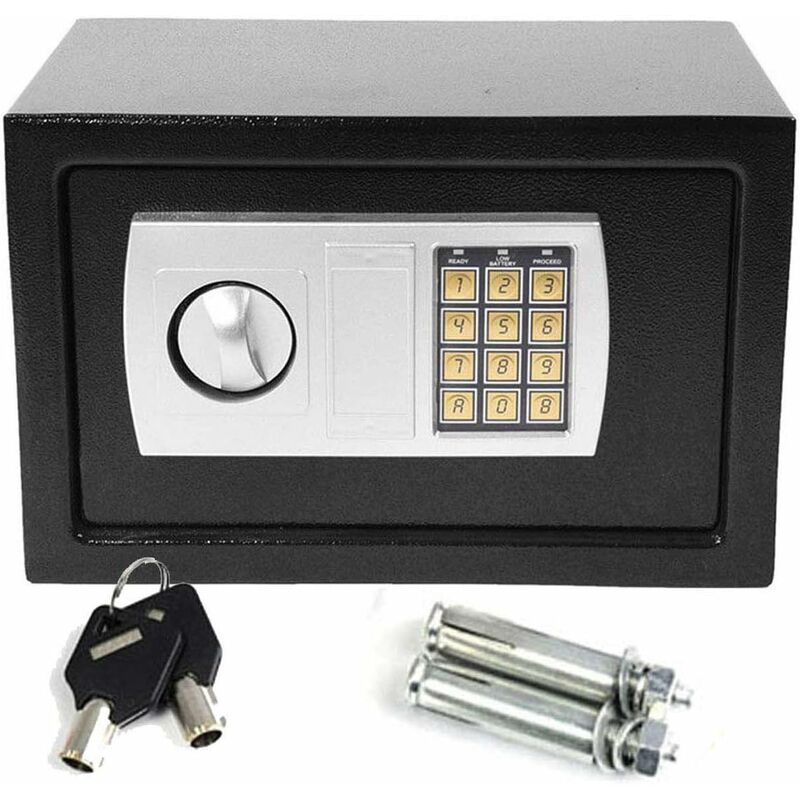 Security Steel Digital Electronic Security Safe Box With Two Keys For Home Office (312020CM,8.5 l)