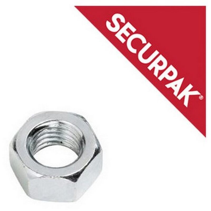 Securpak - SP10478 - Bag/10 Hexagon Nuts zp M8 (20)