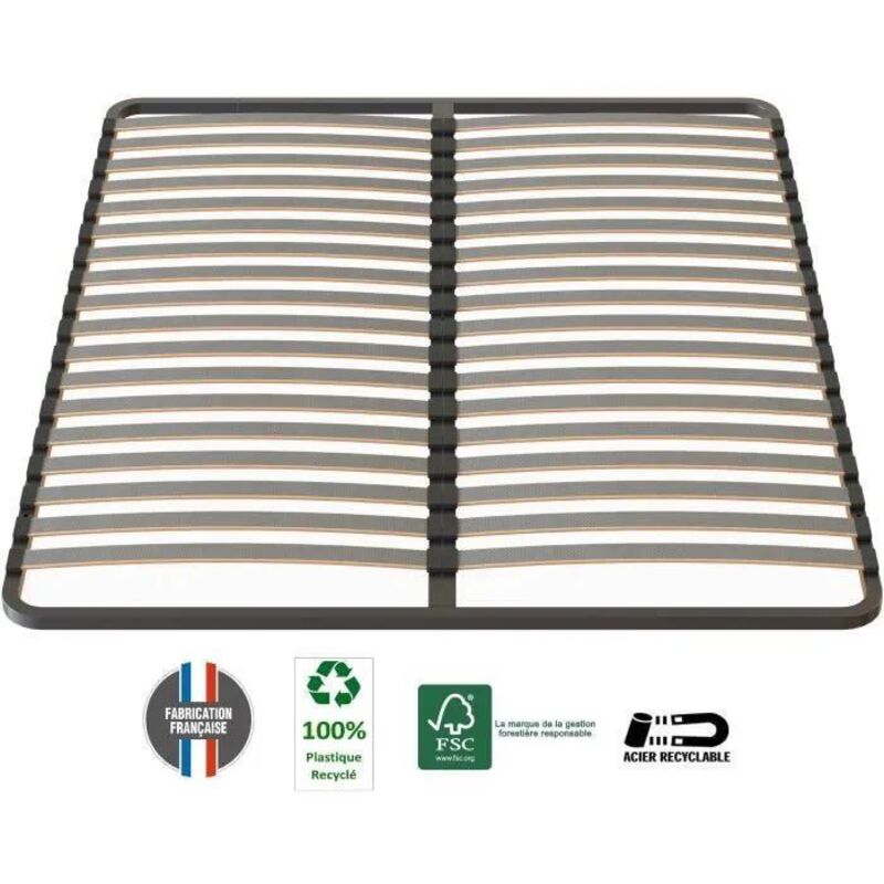 Les Tendances Sedac Bettunterlage Anthrazit 160x200 Cm Holz
