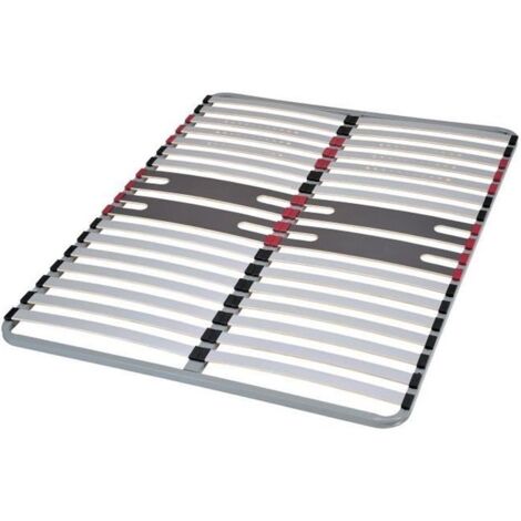 SEDAC Sommier OPTIZONE 140 x 190 - Cadre a lattes - 5 zones de confort