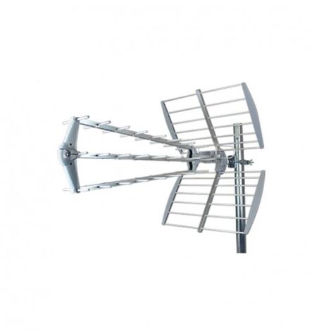 Sedea – Antenne terrestre UHF extérieure 105 cm – Gain 17,5 dB – Fréquences 470 à 694 MHz – Fixation sur mât avec symétriseur Type F - LTE700