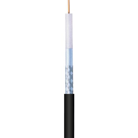 Sedea – Câble coaxial pour antenne TV et satellite – Triple blindage 100 mètres – Transmission fiable des signaux numériques et analogiques