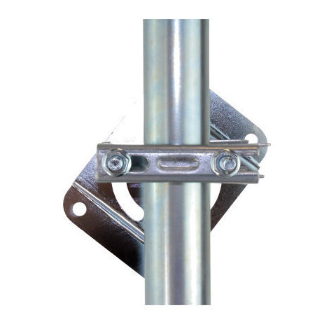 Sedea – Fixation orientable pour mât d'antenne Ø 25 à 50 mm – Mécanisme d'orientation pour niveau parfait – Compatible avec divers mâts