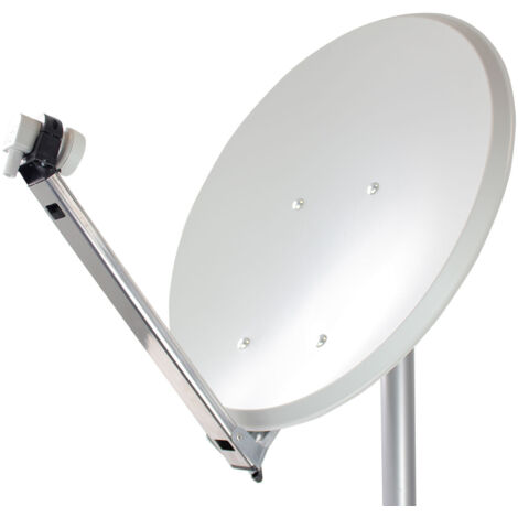 Sedea – Parabole acier électrozingué 65 cm avec LNB – Montage rapide avec écrous intégrés – Fixation sur mât jusqu'à 60 mm