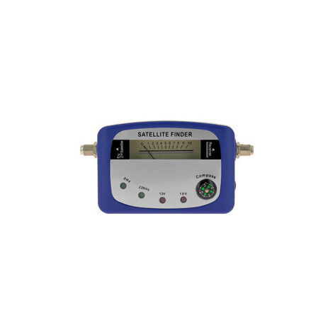Sedea – Pointeur satellite numérique – Mesureur de signal 950-2150 MHz – Connecteur F pour récepteur – Indicateurs LED et buzzer sonore