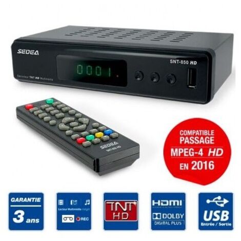 SEDEA Récepteur Décodeur TNT HD terrestre