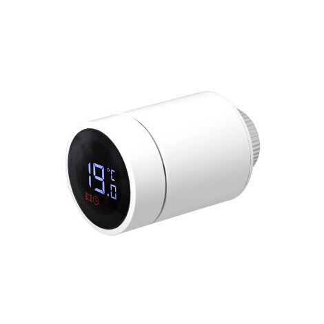 Sedea – Tête thermostatique connectée ZigBee – Contrôle à distance via application – Compatible Google Home et Amazon Alexa – Détecteur de fenêtre ouverte - eTH600
