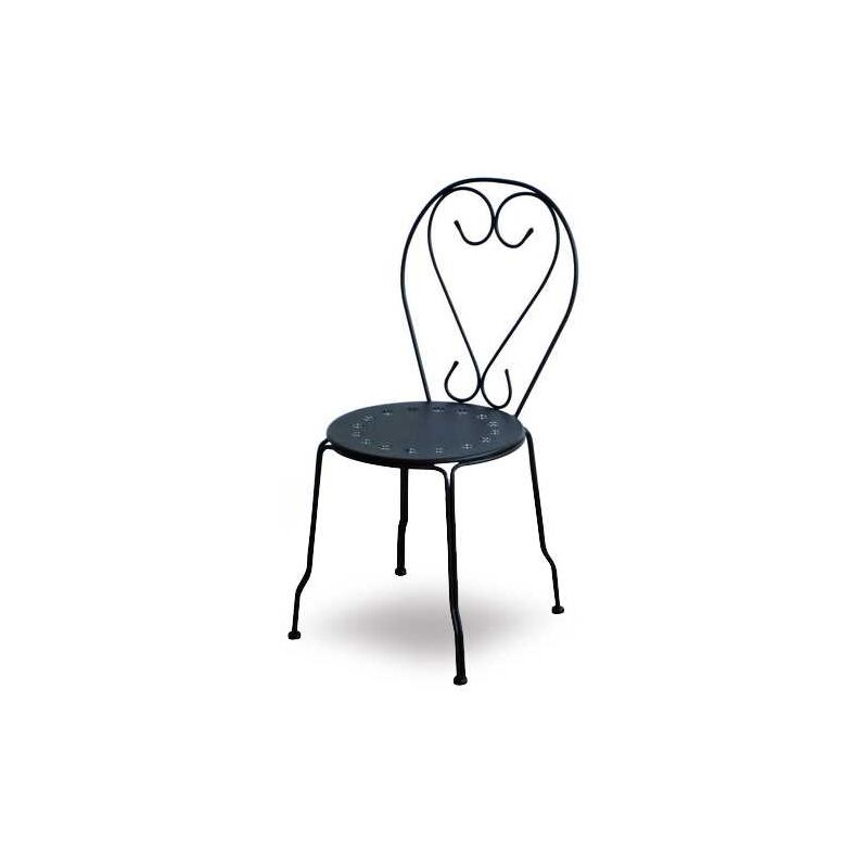 Sedia 41x48xh90 cm in Metallo New Old Antracite