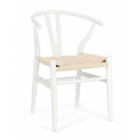 Sedia 49x42x78 cm Artas in Legno Bianco