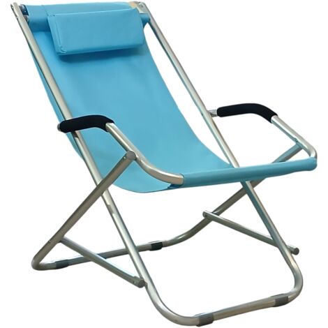 SEDIA A DONDOLO ROCK 90X60XH73CM CELESTE