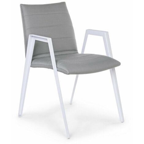 Sedia Axor con braccioli, cuscino imbottito Quick Dry Foam, struttura in alluminio da esterno -Confezione da 4 pezzi