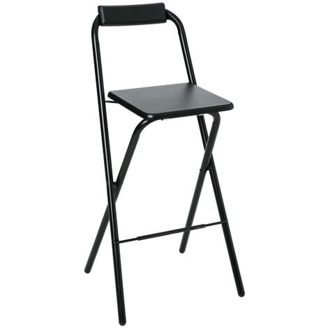 Sedia bar pieghevole louna nera - 5five