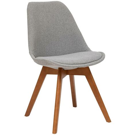 Sedia baya in faggio 48x55cm grigio - Atmosphera créateur d'intérieur