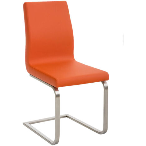 Sedia Belfort in similpelle arancione