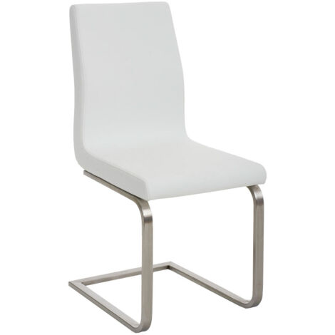 Sedia Belfort in similpelle bianco