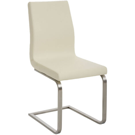 Sedia Belfort in similpelle crema