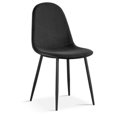 Sedia ''Boï'' in Velluto Nero