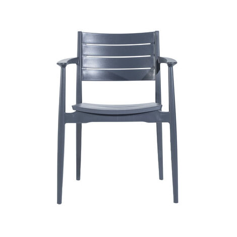 SEDIA C/BRACCIOLI REGNUM ANTRACITE- 1,0 pz