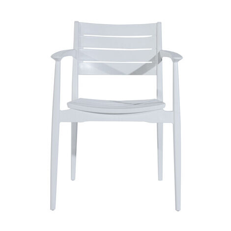 SEDIA C/BRACCIOLI REGNUM BIANCO- 1,0 pz