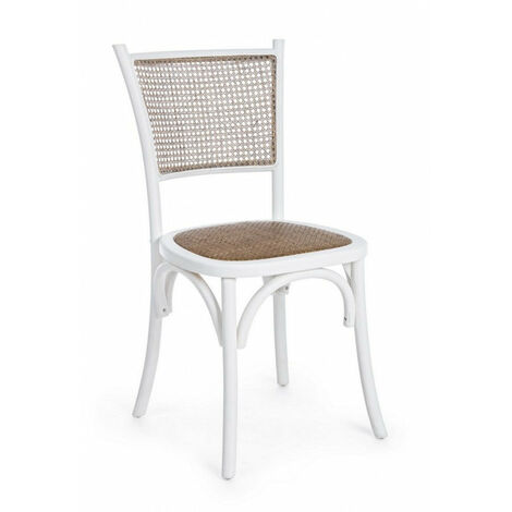 Sedia Carrel Bianco in Legno